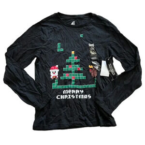 American Dream Team Network Black Christmas Tee 14-16